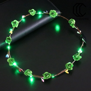 [HOT]✧Vòng Hoa Đội Đầu Có Đèn LED