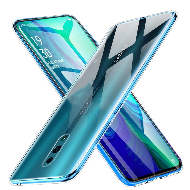 Ốp điện thoại silicon siêu mỏng trong suốt cho Oppo Reno 10x zoom F11 Pro