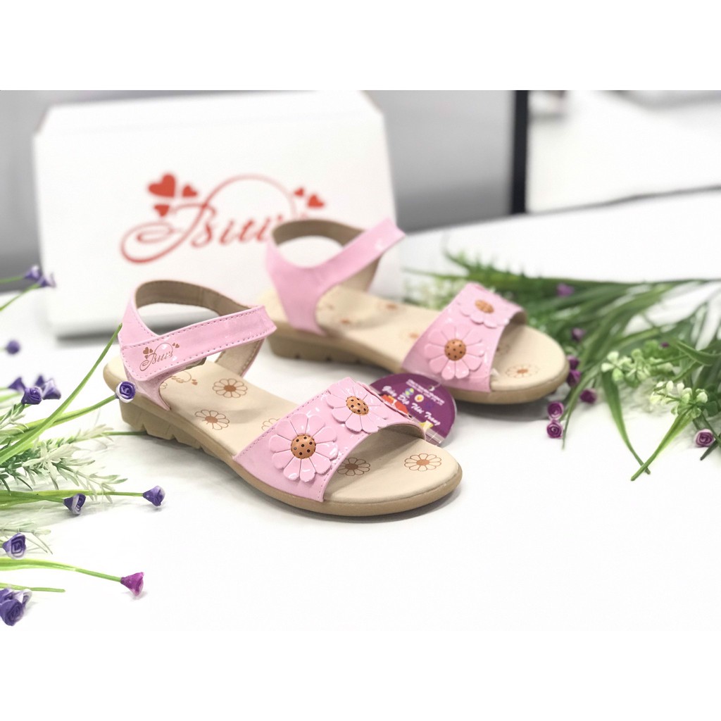 Sandal Quai Dán Kết Hợp 3 Bông Hoa Xinh Xắn Dành Cho Bé Gái  DTG001688