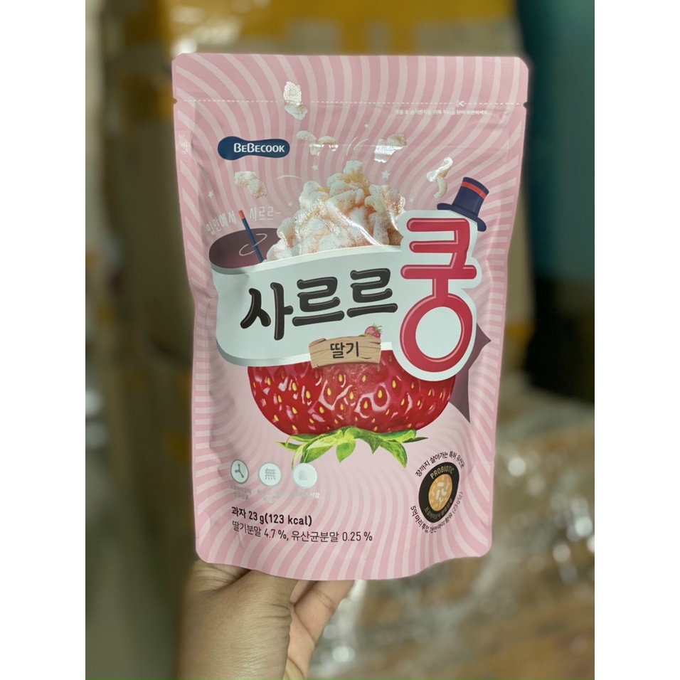 Bánh bỏng ăn dặm BEBECOOK bổ sung LỢI KHUẨN cho bé 12m+