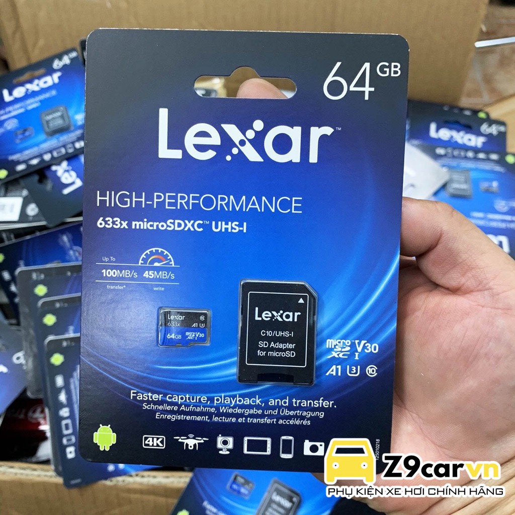 Thẻ nhớ MicroSD Lexar Class 10 U3 633x 95MB - Hàng chính hãng Lexar | BigBuy360 - bigbuy360.vn