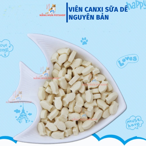 Canxi cho chó, canxi cho mèo vị sữa dê &amp; rong biển cao cấp