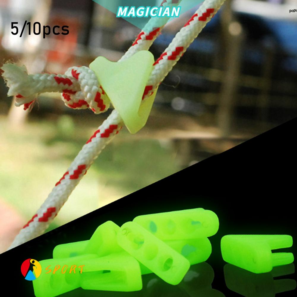 5 / 10 Móc Cố Định Dây Lều Bằng Nhựa Dạ Quang