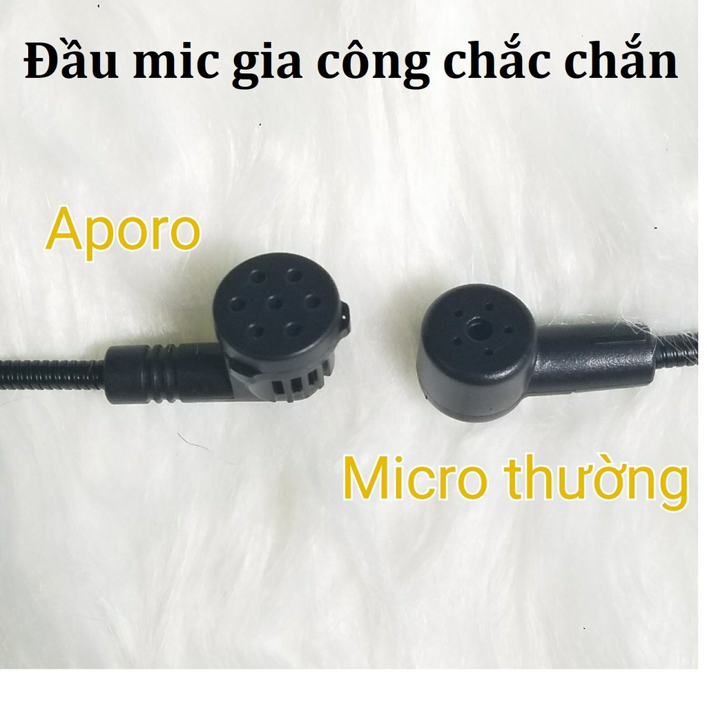 Mic trợ giảng có dây chính hãng Aporo cao cấp, micro trợ giảng có dây cho giáo viên, micro cho Unizone, Takstar, Shidu | BigBuy360 - bigbuy360.vn