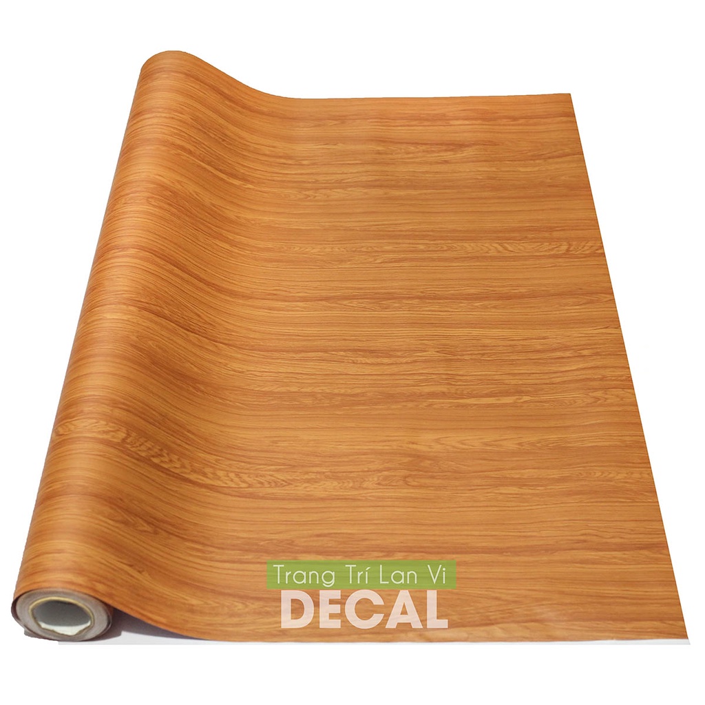 Decal giả vân gỗ chịu nhiệt chống nước chống dầu mỡ dễ dàng lau chùi khổ 1.2m