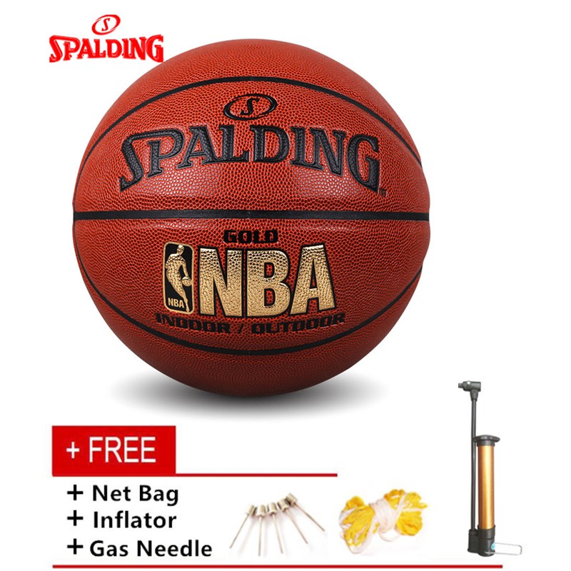 SPALDING Bóng Rổ Da Pu Size 7 74-606y