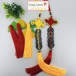 Tiền xu ngũ đế, xâu 5 đồng xu, đồng xu cổ, đồng thâu, 2.3cm, chiêu nạp tài lộc