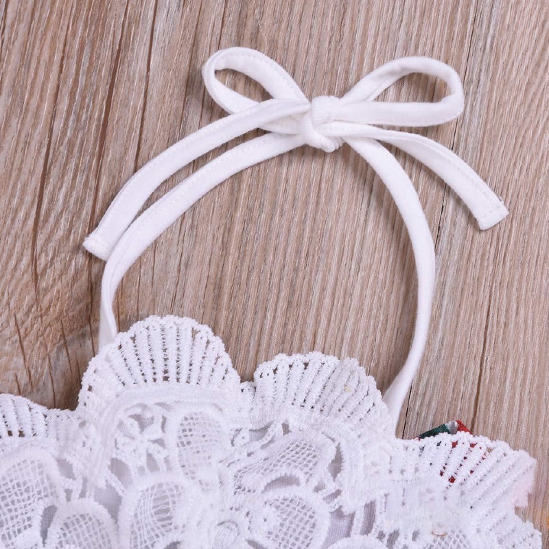 Bộ Áo Liền Quần In Hoa Dễ Thương Dành Cho Bé Gái akku