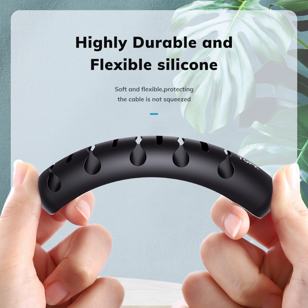 Kẹp Lưu Trữ Dây Cáp TOPK L35 Bằng Silicon Từ Tính Gọn Gàng | BigBuy360 - bigbuy360.vn