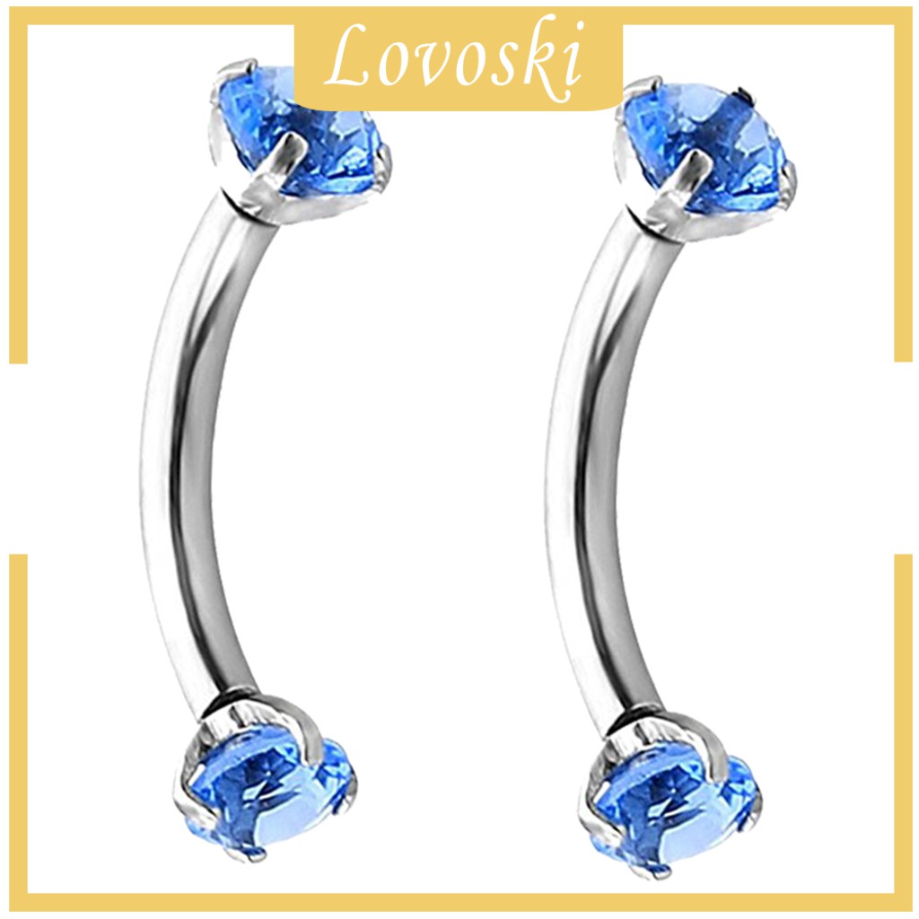 Khuyên Xỏ Cơ Thể Đính Đá Zircon 16G Thời Trang