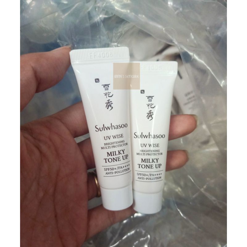 Kem chống nắng nâng tone Sulwhasoo dưỡng da trắng hồng, chống nắng, ánh sáng xanh và bụi mịn hiệu quả  MILKY TONE UP