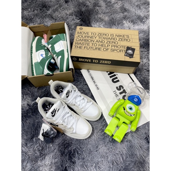 Giầy Thể Thao Dunk Low Disruspt 2 Pale Ivory Black Trắng Xám Đen |Đến Khâu