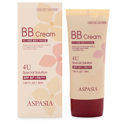 Kem nền chống nắng Aspasia 4U Special B.B Solution Cream Spf50 Pa+++ Hàn Quốc 50ml | BigBuy360 - bigbuy360.vn