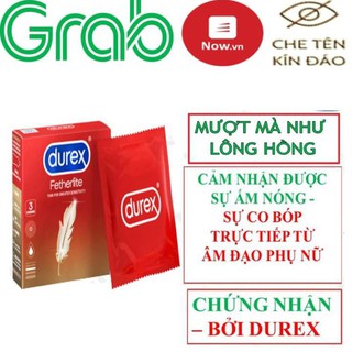 [MƯỢT TỰA LÔNG HỒNG] Bộ 2 hộp Bao cao su DUREX Fetherlite siêu mỏng (12 Hộp BCS Durex / 01 bao)