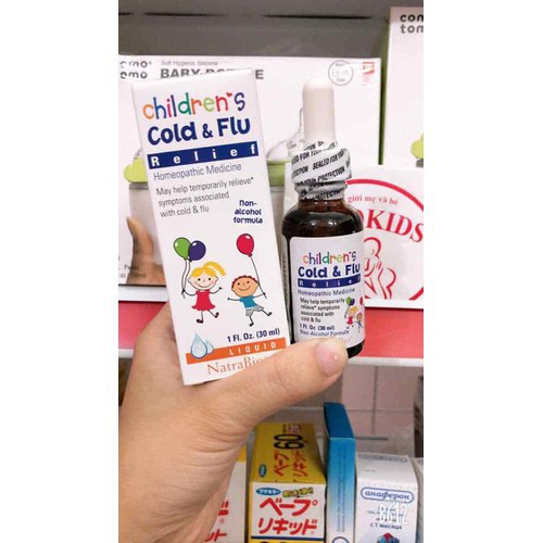 Siro Cold &amp; Flu Mỹ 30ml cho bé 4M+