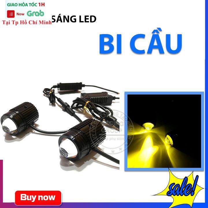 Đèn Trợ Sáng Bi Cầu 2 Chế Độ Siêu Sáng Cos Vàng Pha Trắng