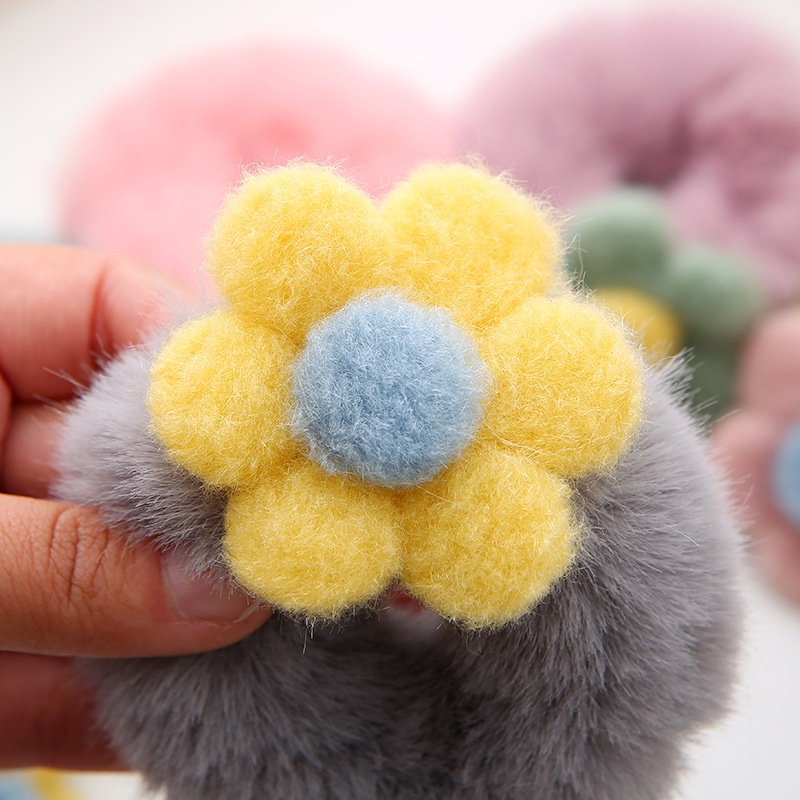 Dây Cột Tóc Hình Hoa Màu Sắc Ngọt Ngào Cho Nữ