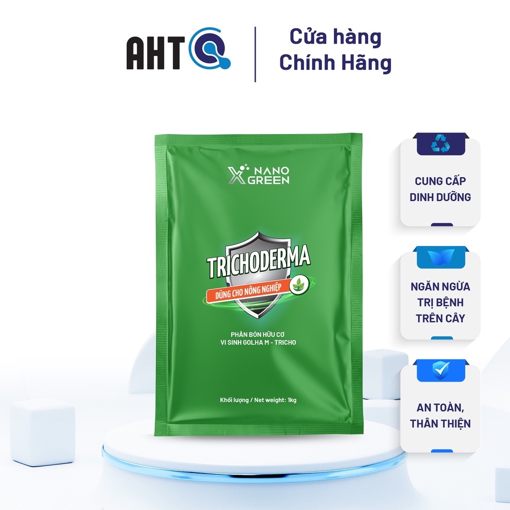 [Combo 2] Nấm đối kháng Trichoderma NANO XGREEN 1kg - Cung Cấp Enzyme Hỗ Trợ Quá Trình Phân Hủy Mùn, Chất Hữu Cơ