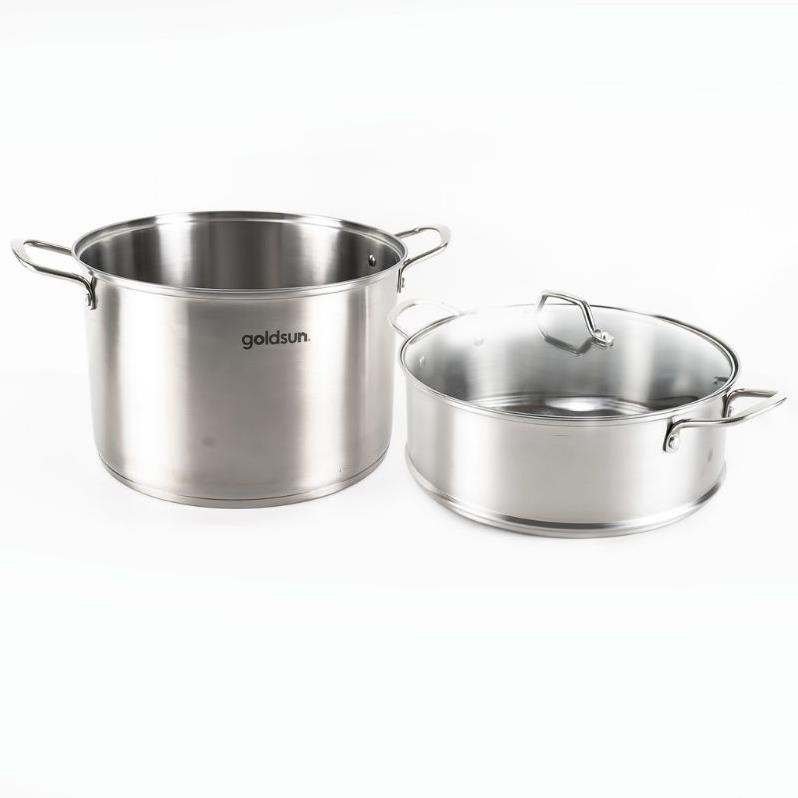 Bộ xửng hấp,nồi hấp inox GOLDSUN 3 đáy size30 GH26-2303SG,HT COOK 1 đáy size 28 cm