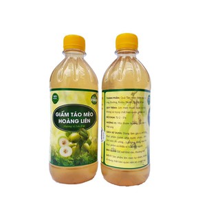 Giấm Táo Mèo Hoàng Liên 500ml
