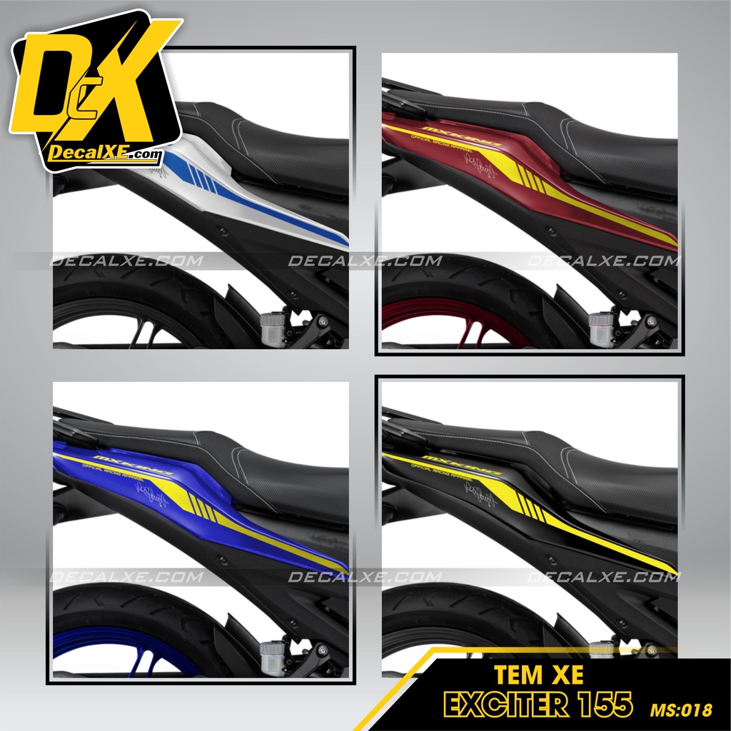 Tem Dán Xe Exciter 155 mẫu VR 46 - ROSSI  |Chất Liệu Decal Cao Cấp Chống Nước, Bền Màu, Cắt Khuôn Sẵn Dễ Dán | ex155-018