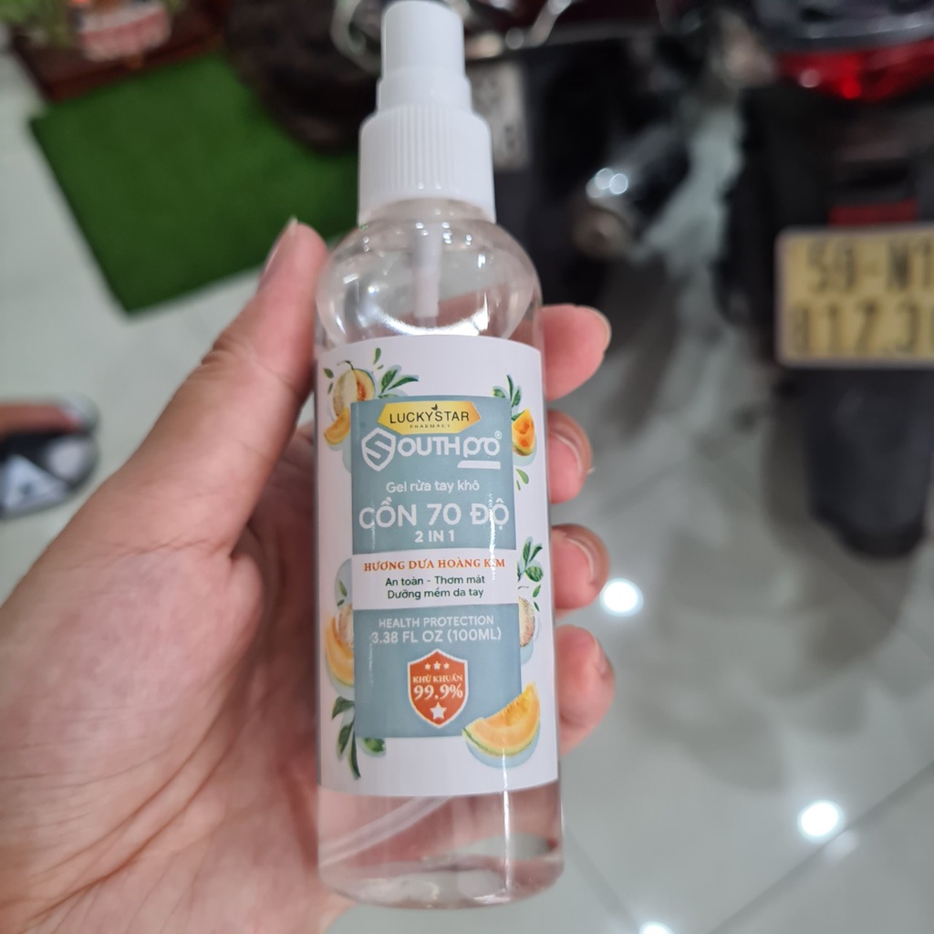 Gel rửa tay khô hương dưa lưới Lucky Star 100ml