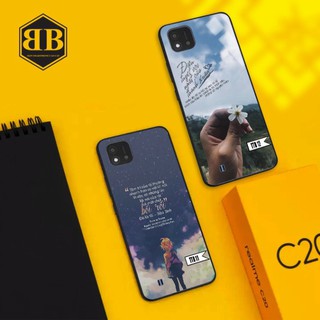 Ốp lưng kính cường lực Realme C20 hình tâm trạng buồn