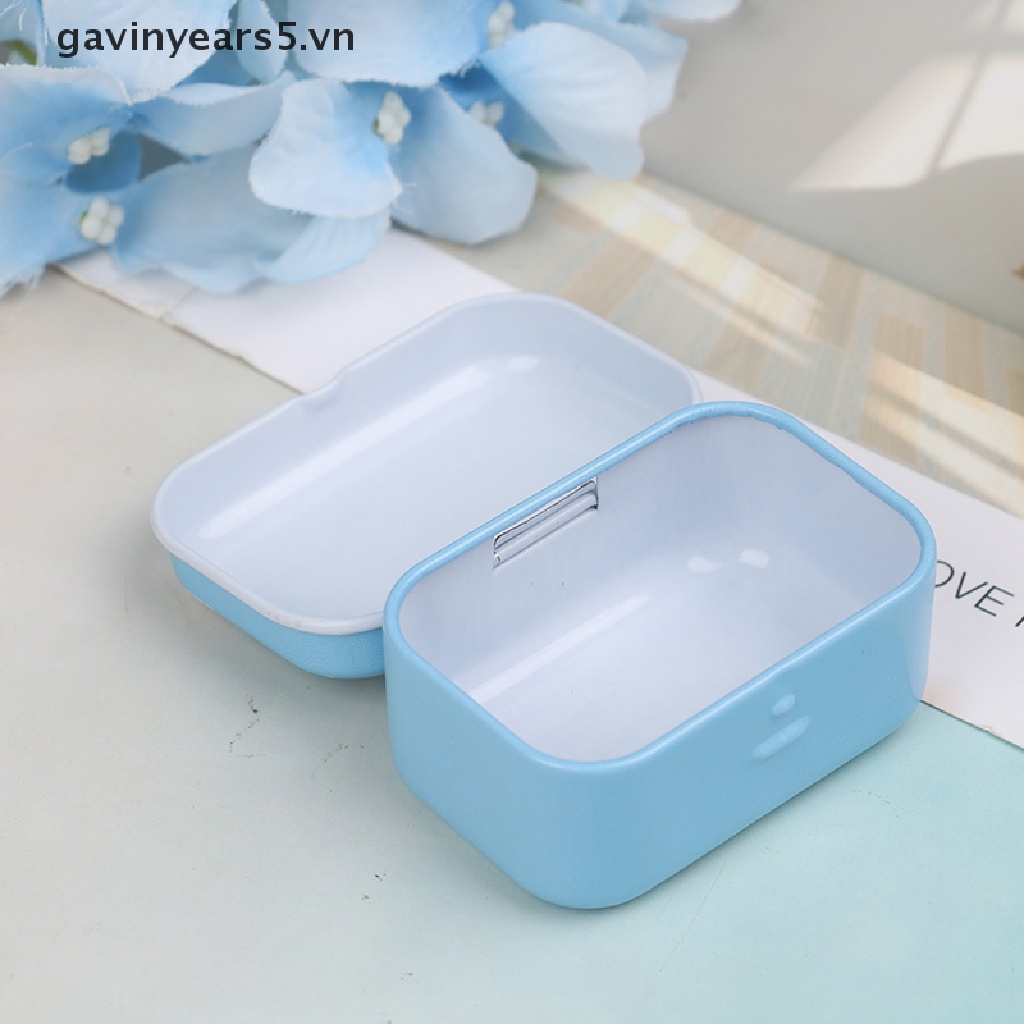 [gavin] Hộp Thiếc Mini Hình Chữ Nhật Đựng Trang Sức / Đồng Xu / Đi Biển