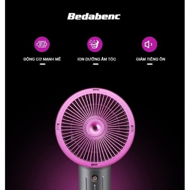 Máy Sấy Tóc Badabenc 2.0 Gập Gọn Công Xuất 1000W