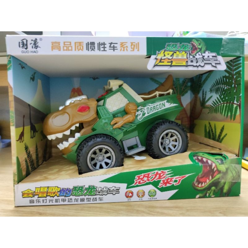Xe khủng long chạy đà âm thanh đèn chi tiết chuyển động