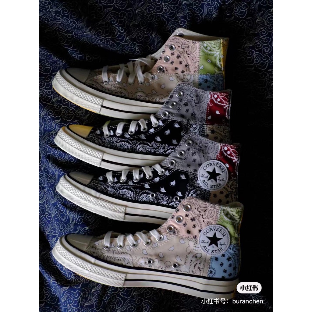 Giày Sneaker Converse 1970S Vải canvas Cổ Cao Thêu Hoa 2 Màu Cá Tính Cho Nam Và Nữ169881Phụ Kiện Chuyên Dụng Dành Cho C 008 2208 2200 220