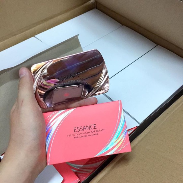 Phấn Essance hộp hồng SPF 30++ Tặng thêm 1 miếng Đấp mặt nạ | BigBuy360 - bigbuy360.vn