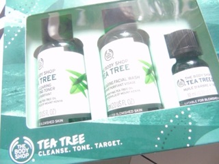 Set 3 món dưỡng da dành cho da mụn Tea Tree 1,2,3 Kit