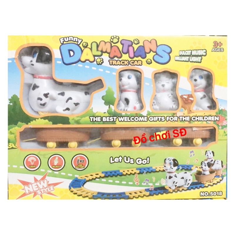 đường rây chó kéo con