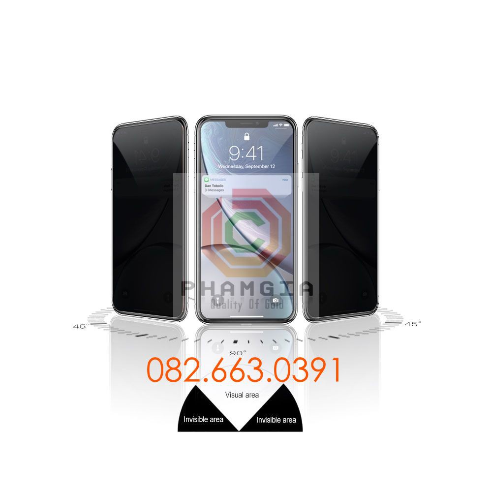 Dán cường lực chống nhìn trộm ip 12 / ip 12 pro / ip 12 mini / ip 12 pro max dẻo nano