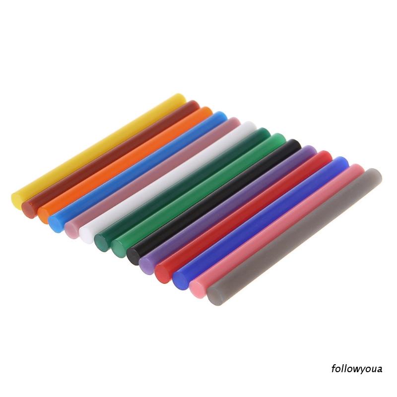 Set 14 Que Keo Nến Nhiều Màu Sắc 7mm Dùng Để Sửa Chữa Đồ Chơi Thủ Công