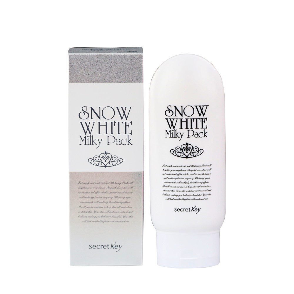 KEM DƯỠNG TRẮNG DA BODY SNOW WHITE MILKY PACK SECRET KEY 200ML [HÀN QUỐC]