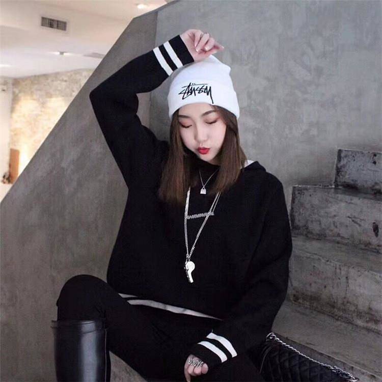 Mũ len giữ ấm thêu chữ Stussy hợp thời trang cho nam nữ