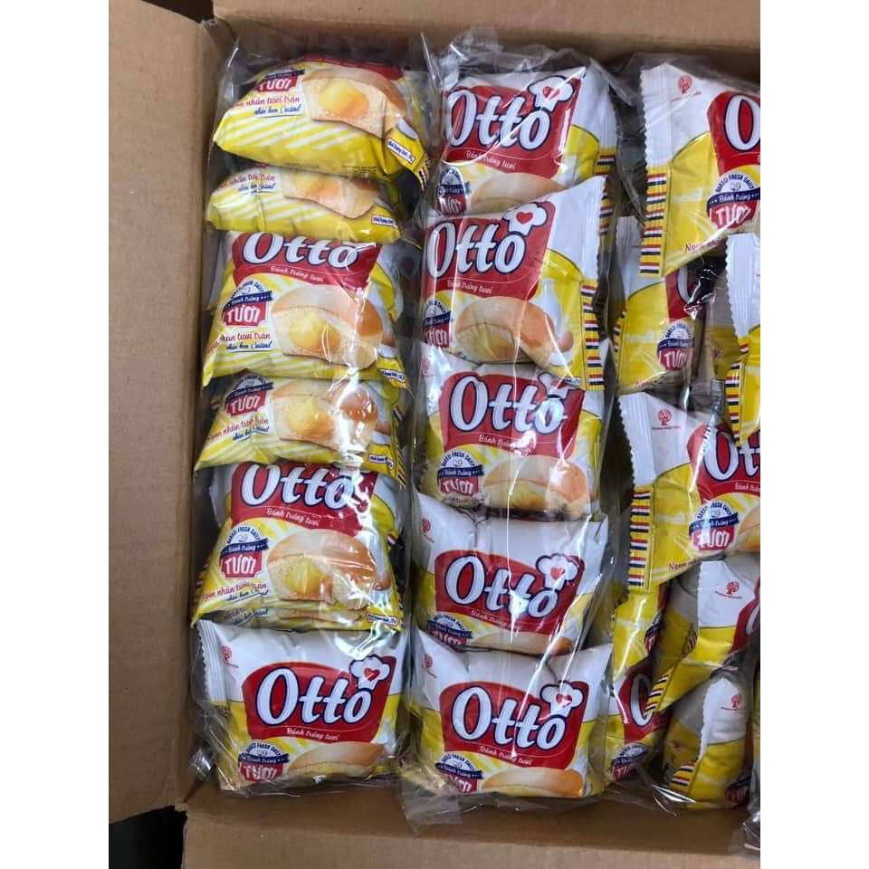 Bánh trứng tươi nhân kem custard Otto gói 38g 1 bịch 10c
