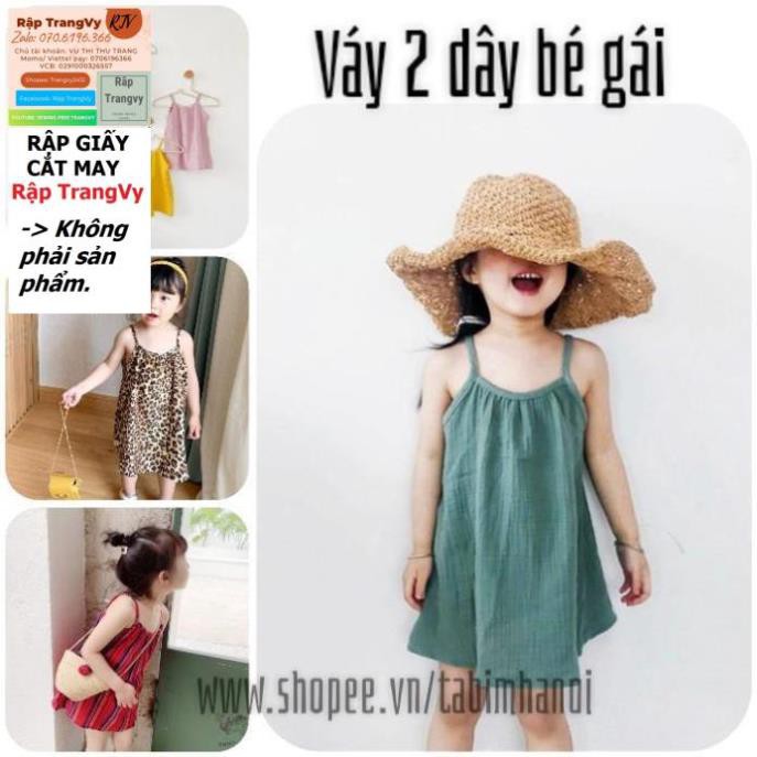 Rập giấy cắt may (BẢN VẼ) Rập bộ cho bé size từ (1-10t) - Rap TrangVy