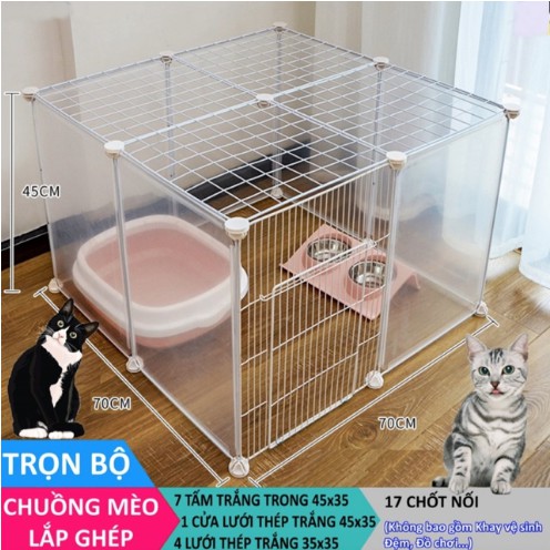 🐶 Miếng ghép quây chuồng chó bán theo tấm ( Mỗi tấm tặng kèm 2 chốt)