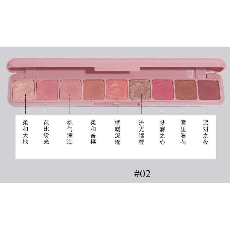 [Tuyển sỉ] Bảng phấn mắt 9 màu Lameila chống thấm nước 3600 - nội địa Trung | BigBuy360 - bigbuy360.vn