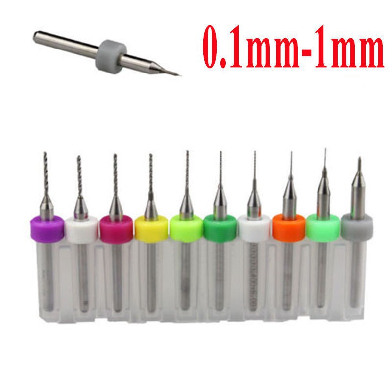 Set 10 mũi khoan nhỏ bằng thép tungsten