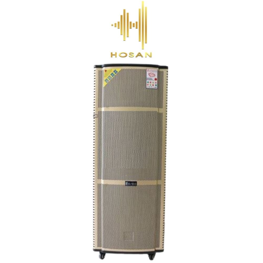 Loa Kéo Hosan DX 2-9915 - Công Suất 1000W, Bass đôi 4 tấc, Hỗ trợ kết nối bluetooth, cổng USB, khe cắm thẻ nhớ