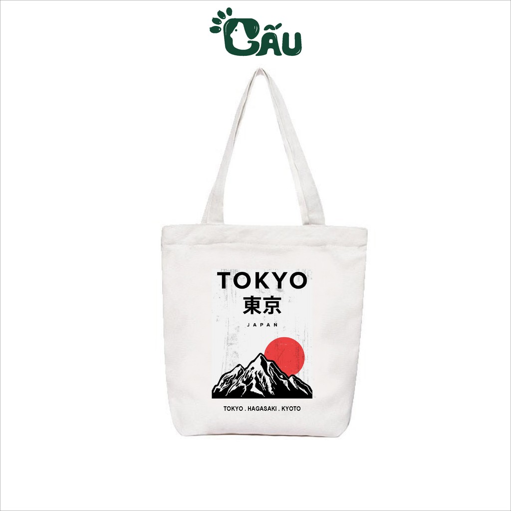 Túi tote Gấu194 vải bố canvas cao cấp mềm mịn - Tokyo