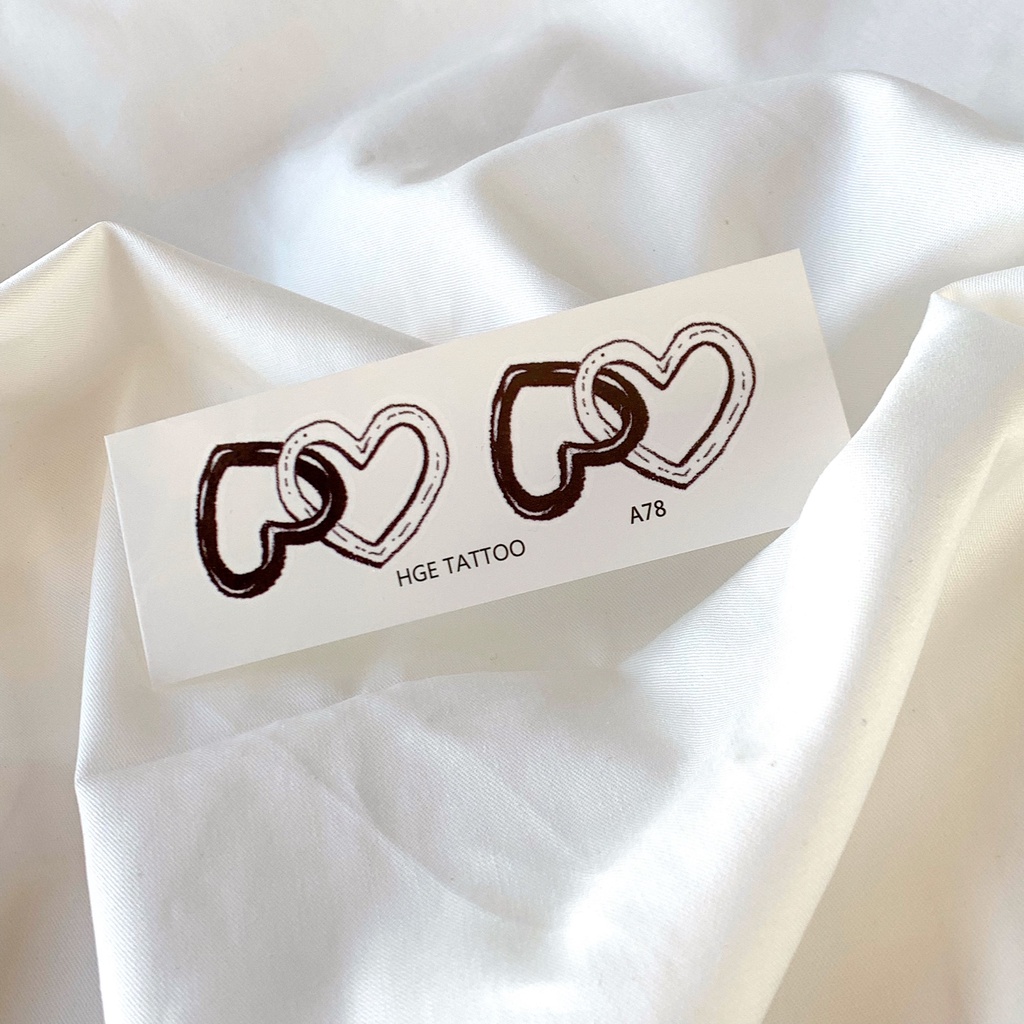Hình Xăm Dán Chống Thấm Nước Họa Tiết Vẽ Tay Trái Tim Xinh Xắn