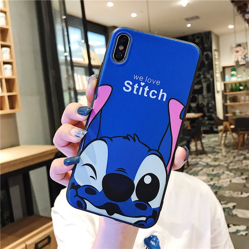 Ốp điện thoại đôi in hình ảnh hoạt hình Lilo & Stitch dễ thương cho Vivo Y95 V9 Y81 Y71 V15 Pro Y91 V5 V7 Plus Y55S