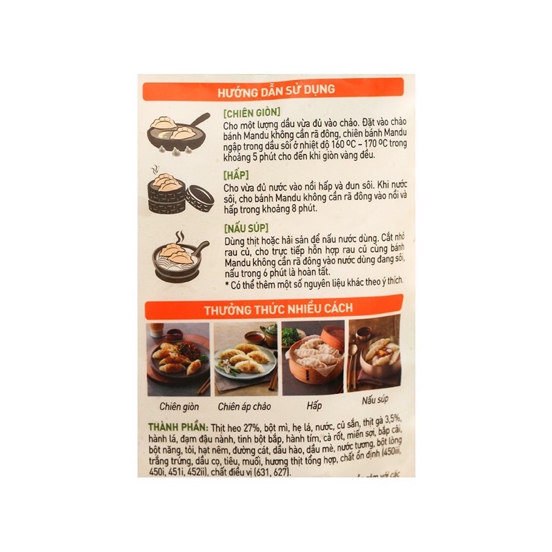 [HCM] Bánh xếp mandu bibigo nhân thịt / thịt và bắp  350g | BigBuy360 - bigbuy360.vn