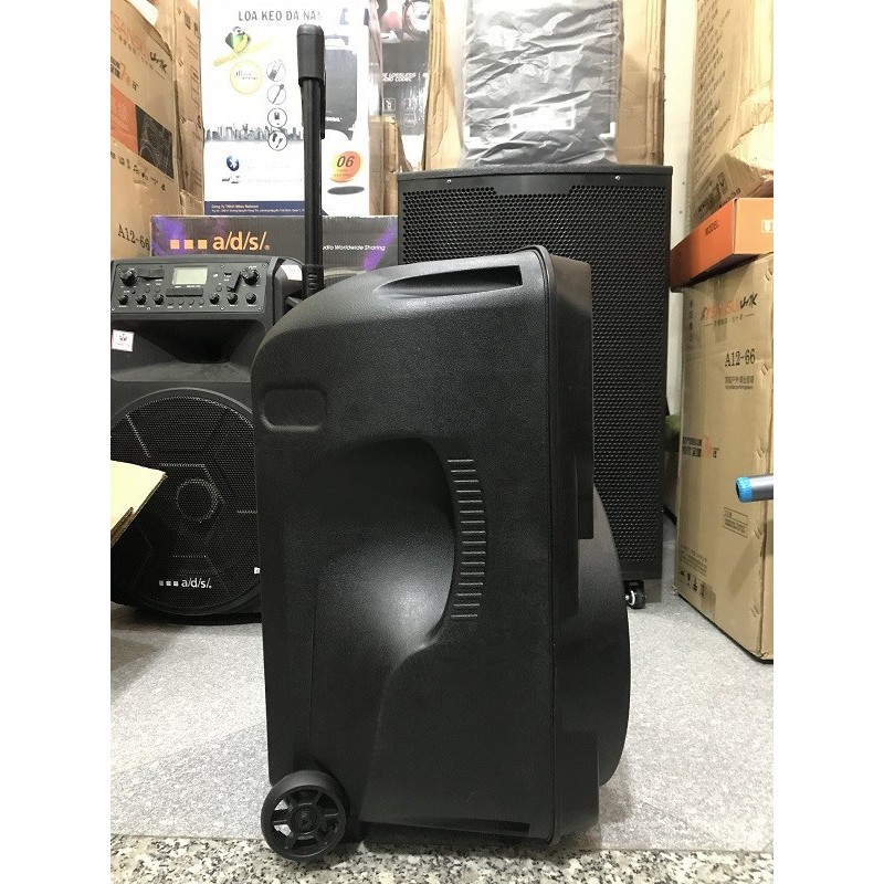Loa karaoke di động hát hay, chính hãng Temeisheng A12-65, 500W bass 3 tấc, tặng kèm 2 micro không dây, giá rẻ