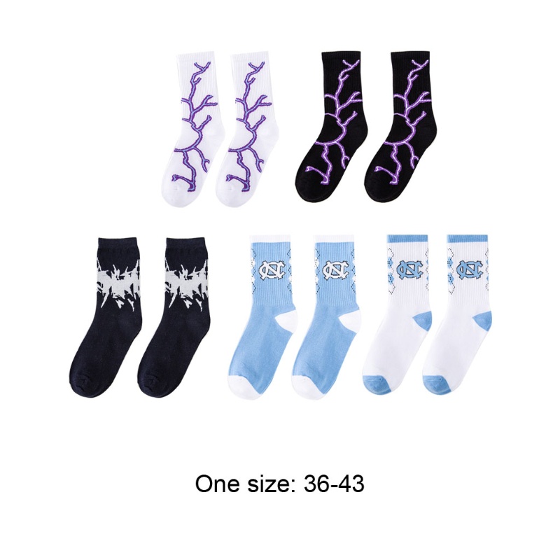 Xiangbao Vớ Cotton Unisex In Họa Tiết Hip Hop Harajuku Cho Ván Trượt